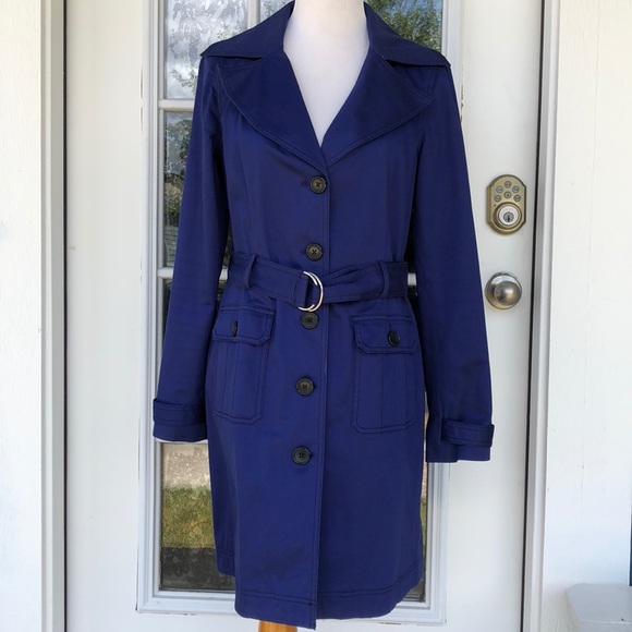 Apt. 9 Jackets & Blazers - Apt. 9 Super Chic Royal Blue Trench Coat